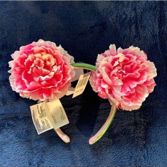 Disney Parks Minnie Mouse Flower Floral Ears Headband - Picture 2 of 3